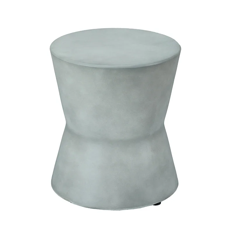 Modern minimalist side table, outdoor imitation cement small tea table, multifunctional household corner table