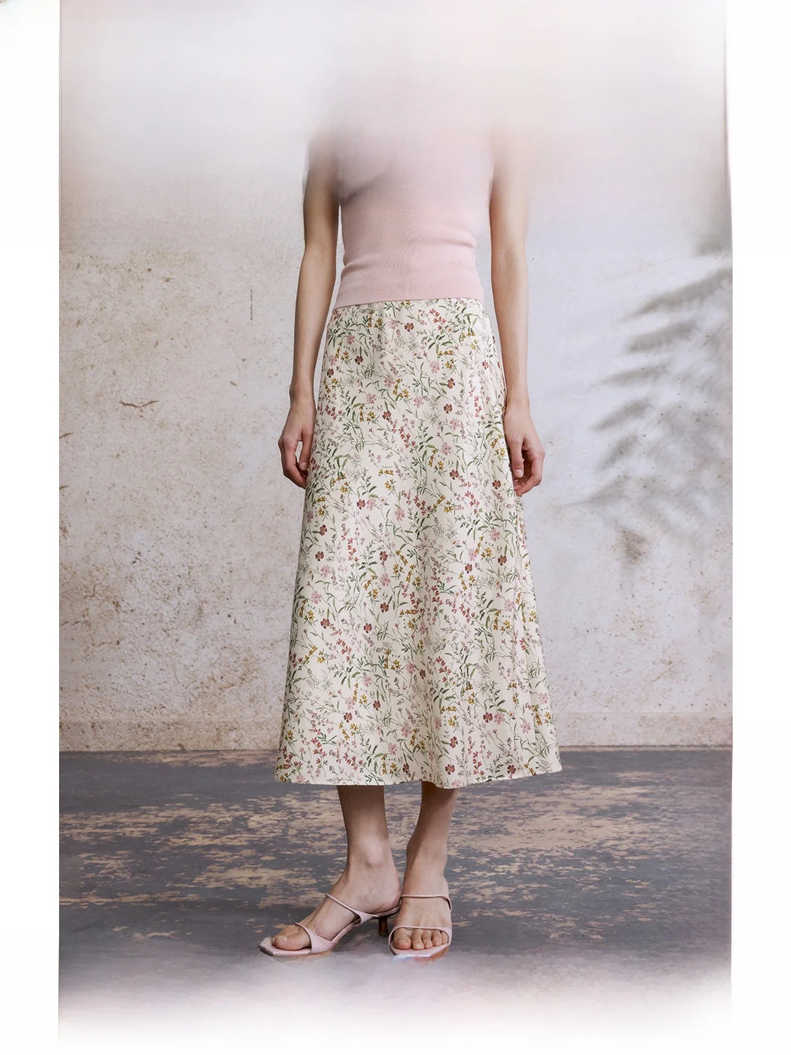 

Юбка ZhiZhi А-силуэта с цветочным принтом, лето 2025, для женщин, из полиэстера, миди, на каждый день