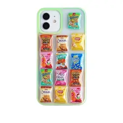 Creative 3D Chips Snacks Case for iPhone 13 Pro Max Back Phone Cover for 12 Mini 11 Pro Max X XS XR 8 7 Plus SE 2020
