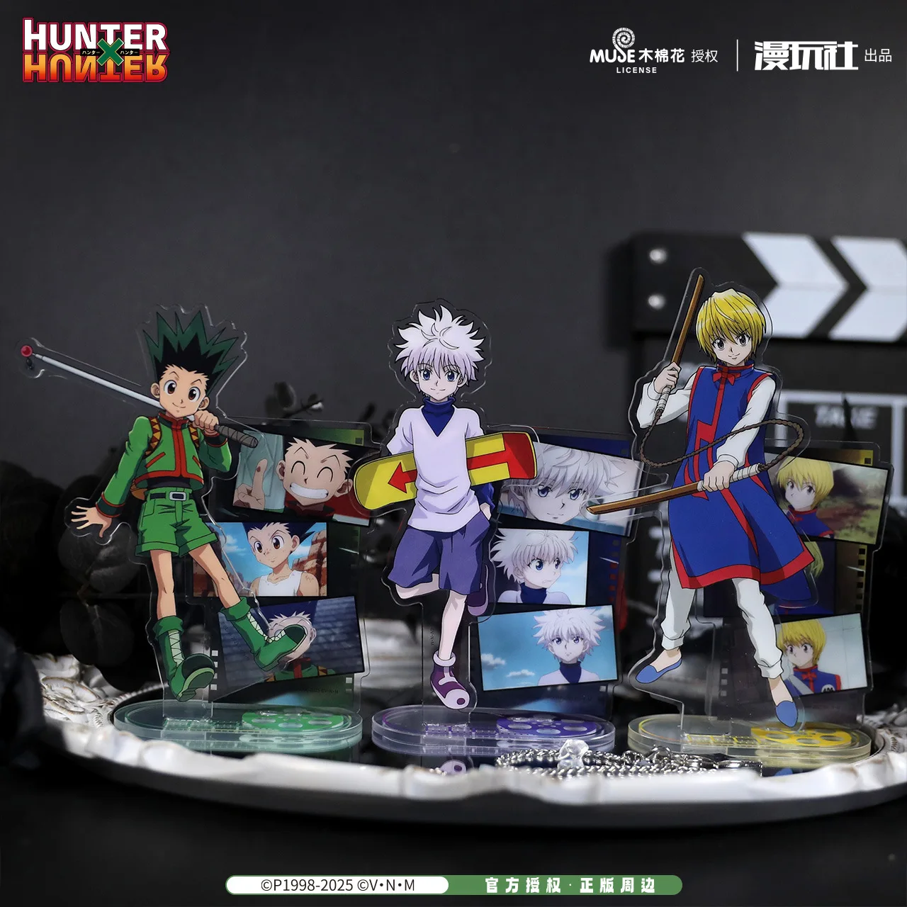 

Hunter x Hunter Gon Freecss Killua Zoldyck Kurapika Official Authorization Acrylic Double-Side Insert Standee Standing Plates