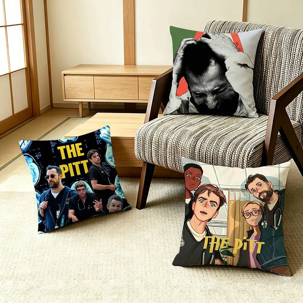 TV series T-The Pitt Medical Drama   Pillow Case Pattern Printed Pillowcase For Living Room Sofa Cushion Cover