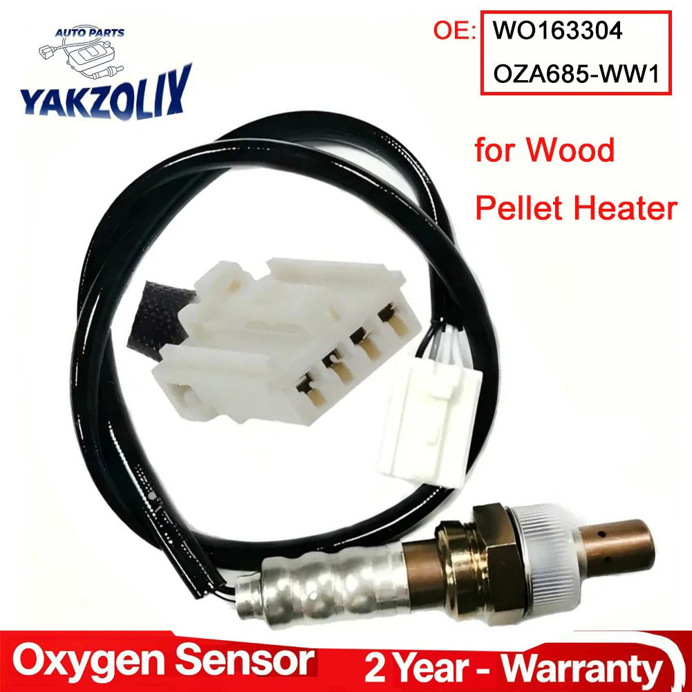 For Wood/ Pellet Heater Uptream Front Lambda Oxygen O2 Sensor Upper 4 Wires Auto Parts WO163304 OZA685-WW1 8946-04010 OZA685-WWW