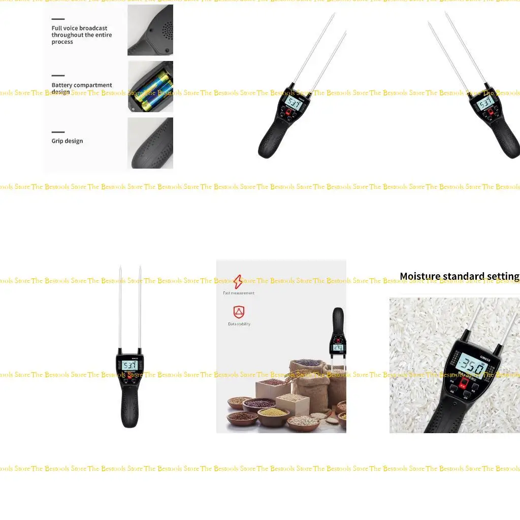 12pf LCD Display Grains Meter Digital Grains Digital Grains พร้อมการออกอากาศด้วยเสียง