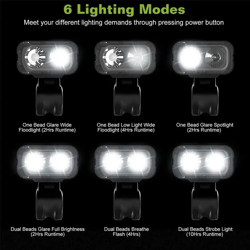 Lumière avant de vélo T6 aste par USB, lumière LED de vélo, affichage de la puissance, lampe de sauna étanche, lampe de poche de vélo, accessoires