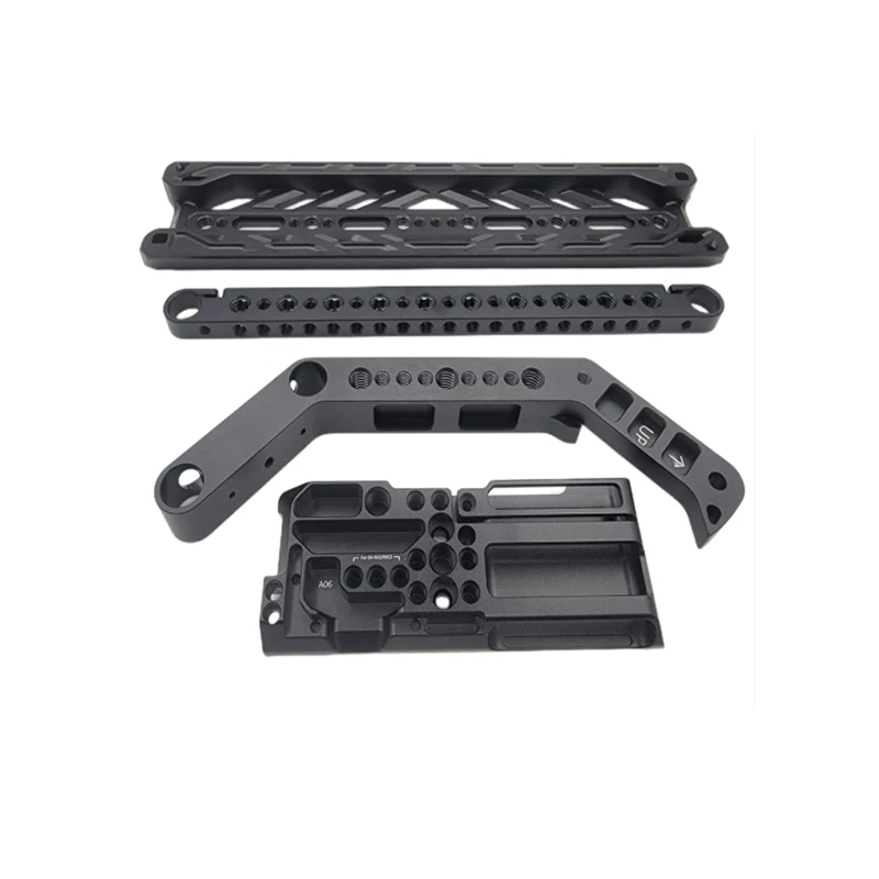 CNC machined aluminum alloy camera cage accessory set Camera handle quick release plate assembly Camera rabbit cage kit