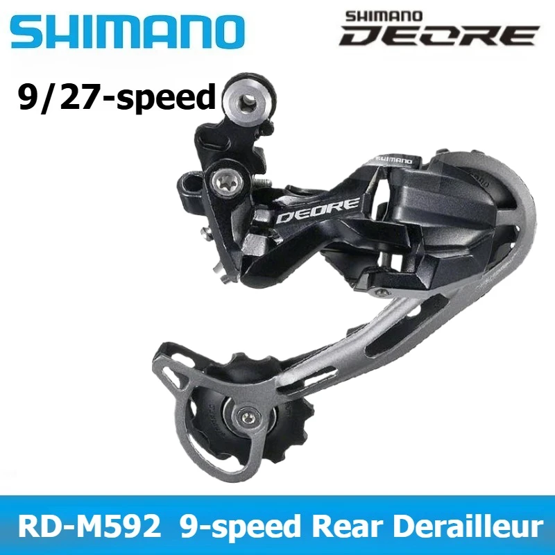 

SHIMANO Deore RD-M592 9-Speed/27-Speed Shadow Long-Cage Rear Derailleur