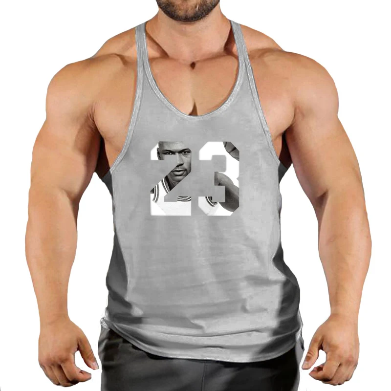 Stringer Gym Top Men Men\'s Singlets Top for Fitness Vests Gym Shirt Man Sleeveless Sweatshirt T-shirts Suspenders Man Clothing