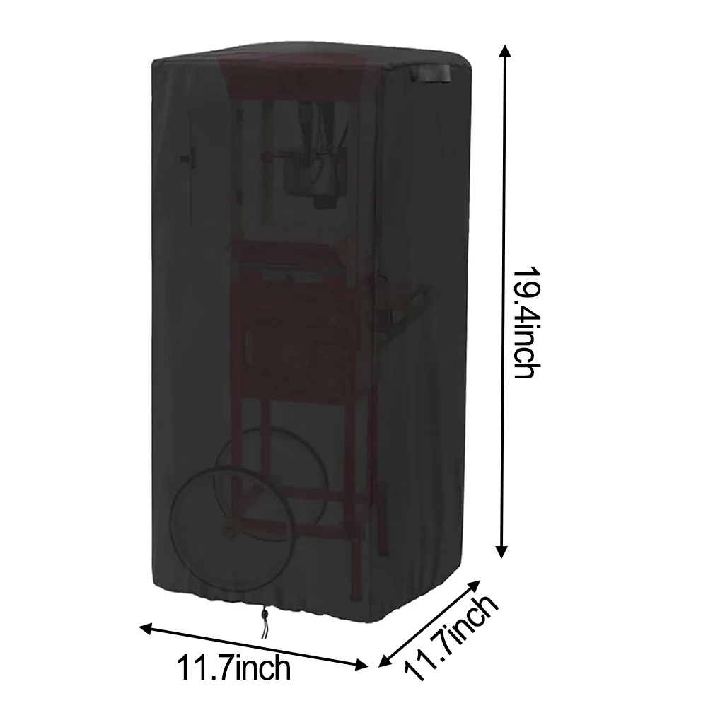 

1PC Popcorn Cart Cover,19.4/25/48/52/24/31inch Waterproof Popcorn Maker Machine Covers With 2 Buckles Machine Dustproof Covers