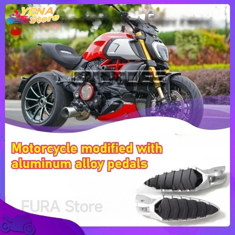 

Black front and rear pedal motorcycle accessories are suitable for Ducati Big Bird MTS1200 1260 pedals