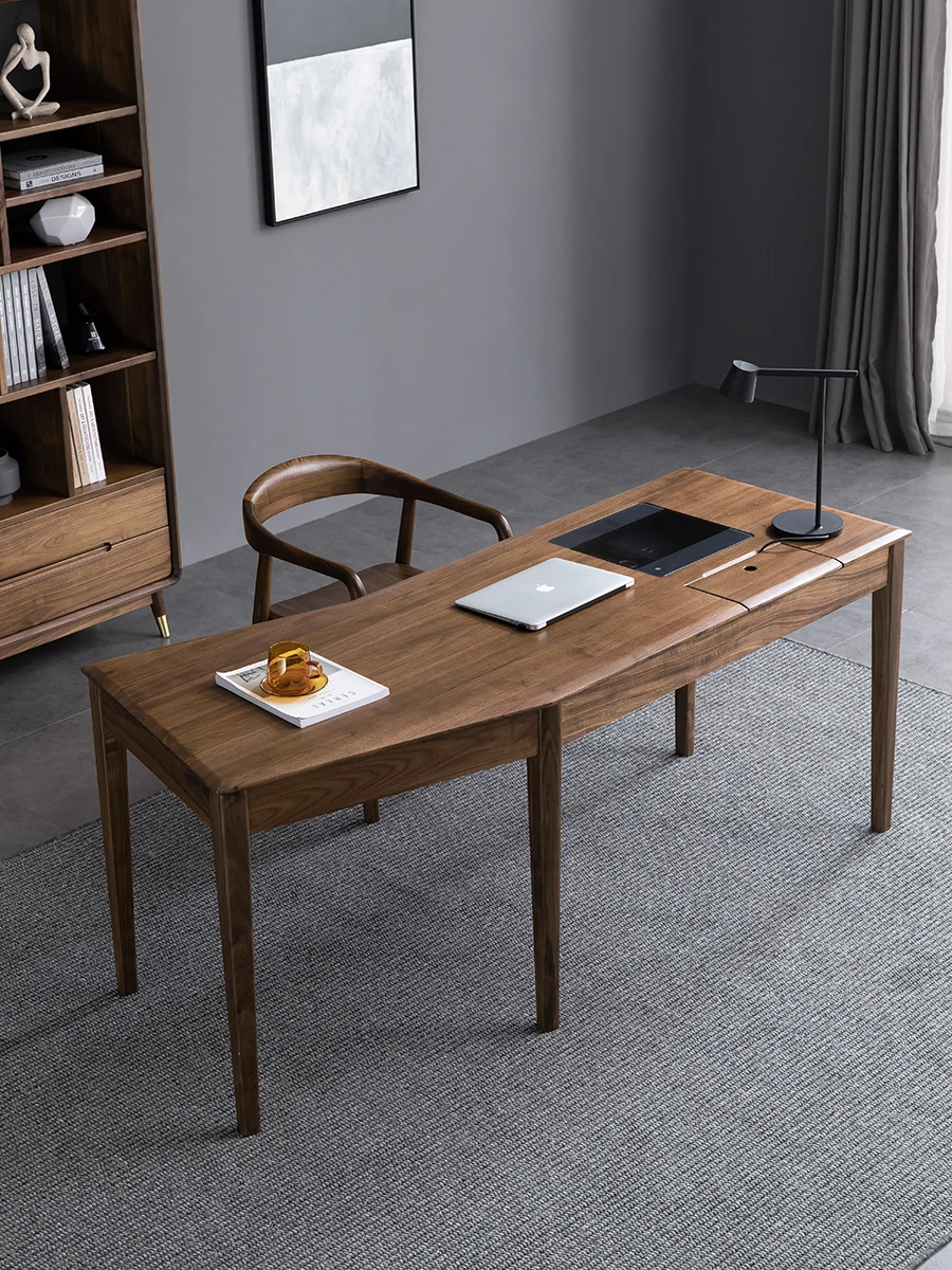 Nordic luxury solid wood office desk