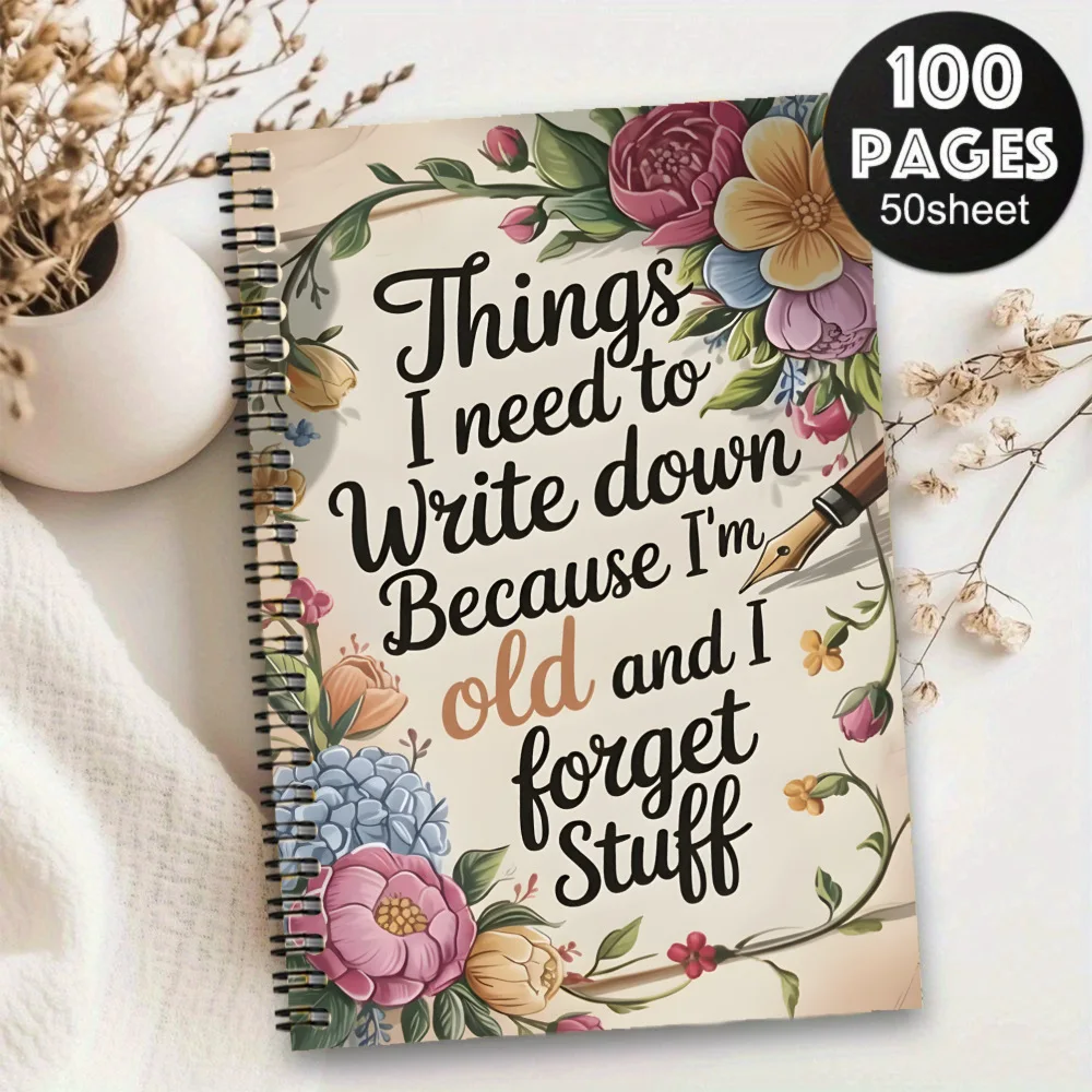 New Hot Cross-border A5 Funny Elderly Themed Spiral Notebook, Sketchbook, Diary, Notepad & Writing Pad