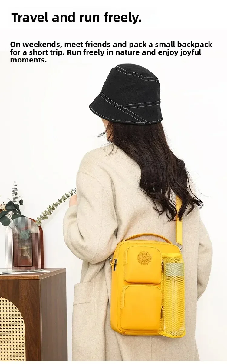 Lightweight Waterproof Shoulder Bag Simple Wear-resistant Waterproof Backpack Travel Short-distance Leisure Commuter bags bolso