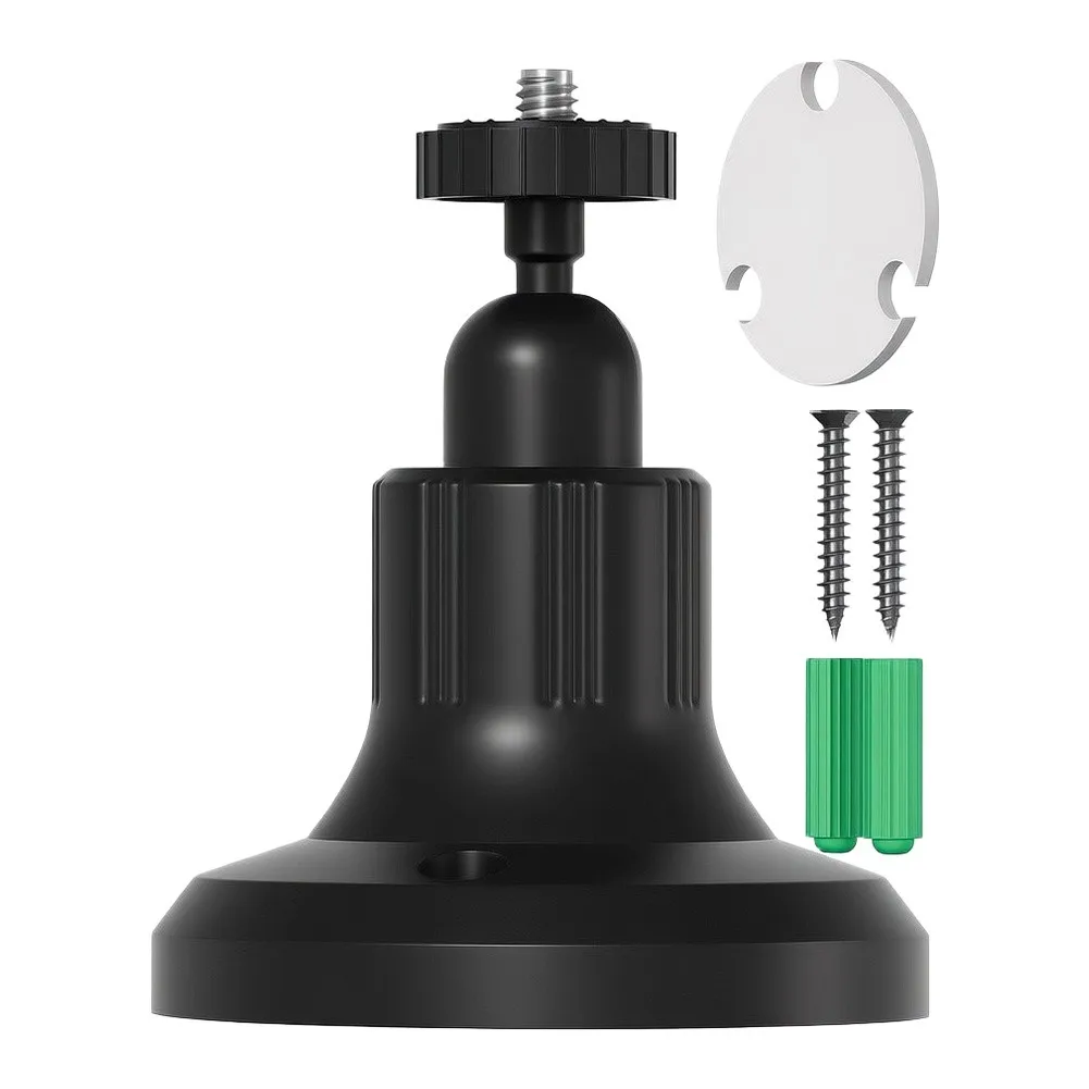 New Adjustable 1/4 Thread Screw Mounting Base Swivel Rotatable Holder For Photography Gear Compact Recording Support Accessory