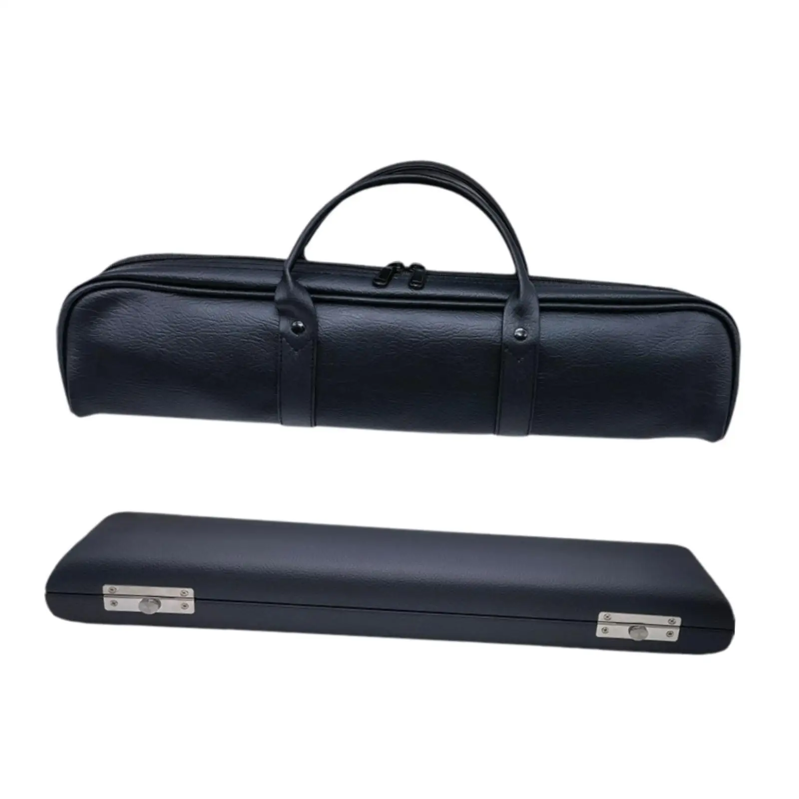 Flute Case Sturdy with Handle PU Leather Mutipurpose Professional Wear Resistant Gift Portable Flute Carrying Bag Handheld