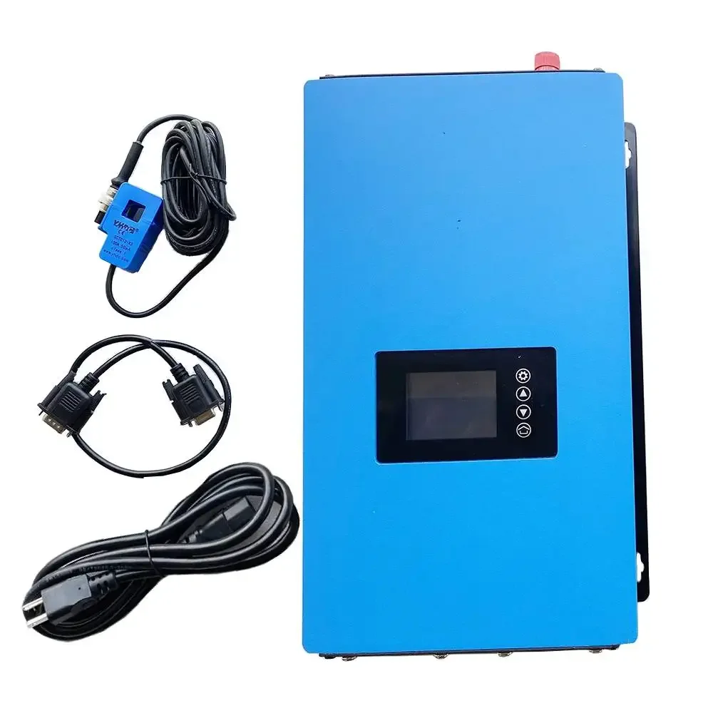 MPPT Pure Sine Wave Solar Grid Tie Inverter with Internal Limiter, Battery Discharge Mode, DC45-90V to AC230V, 2000W