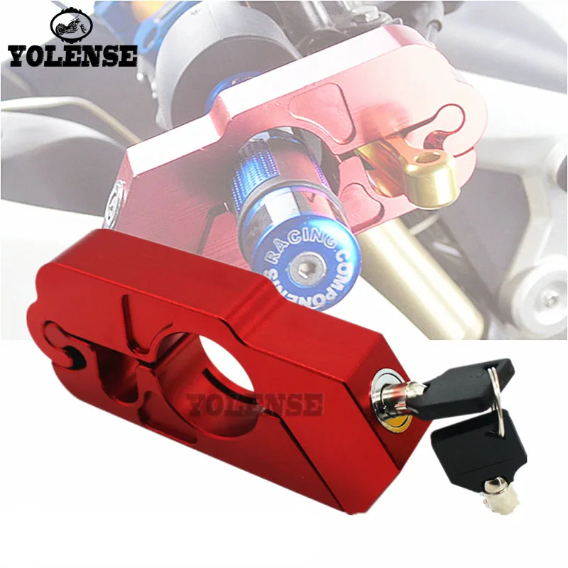 

For Yamaha T-MAX530 NMAX155 XMAX 300 400 250 125 Handlebar Lock Scooter ATV Brake Clutch Security Safety Theft Protection Locks