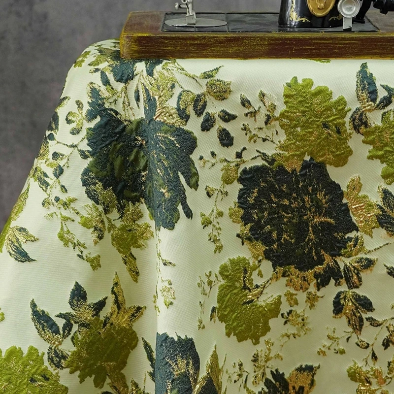 Vintage'owa tkanina żakardowa  – Vintage Sewing Textile recenzja i cena