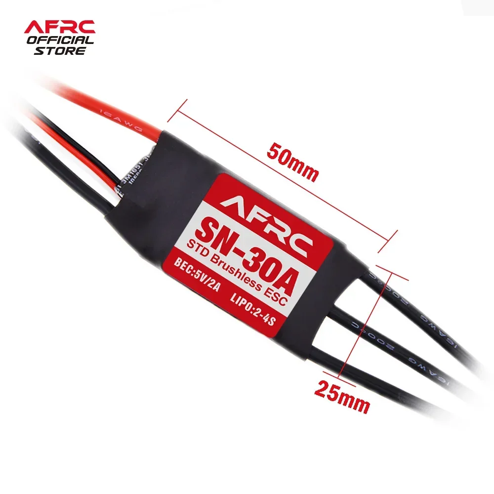 AFRC-SN-30A STD Electronic Speed Control Elec Brushless ESC  For RC Fixed Wing Helicopter Model Aircraft DIY Assembly Upgrading