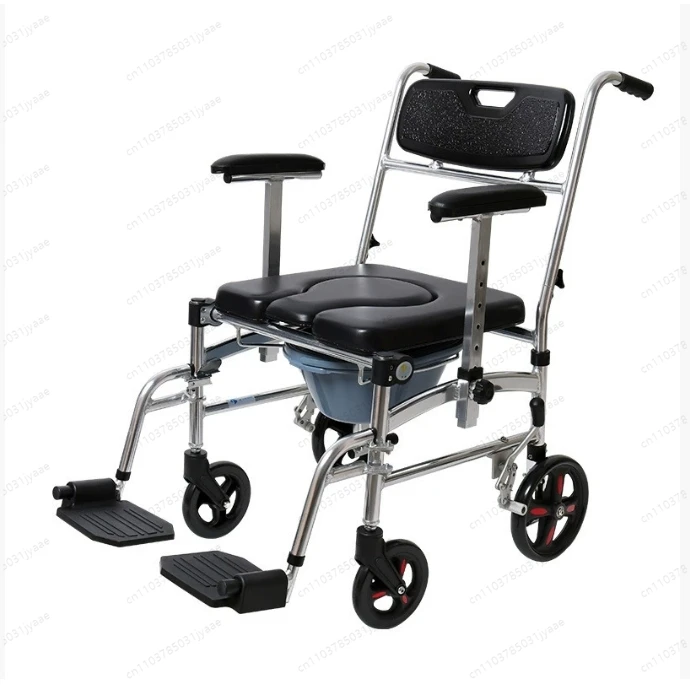 

Luxury 3 in 1 Aluminum Foldable Shower Commode Wheel Chair for Patient