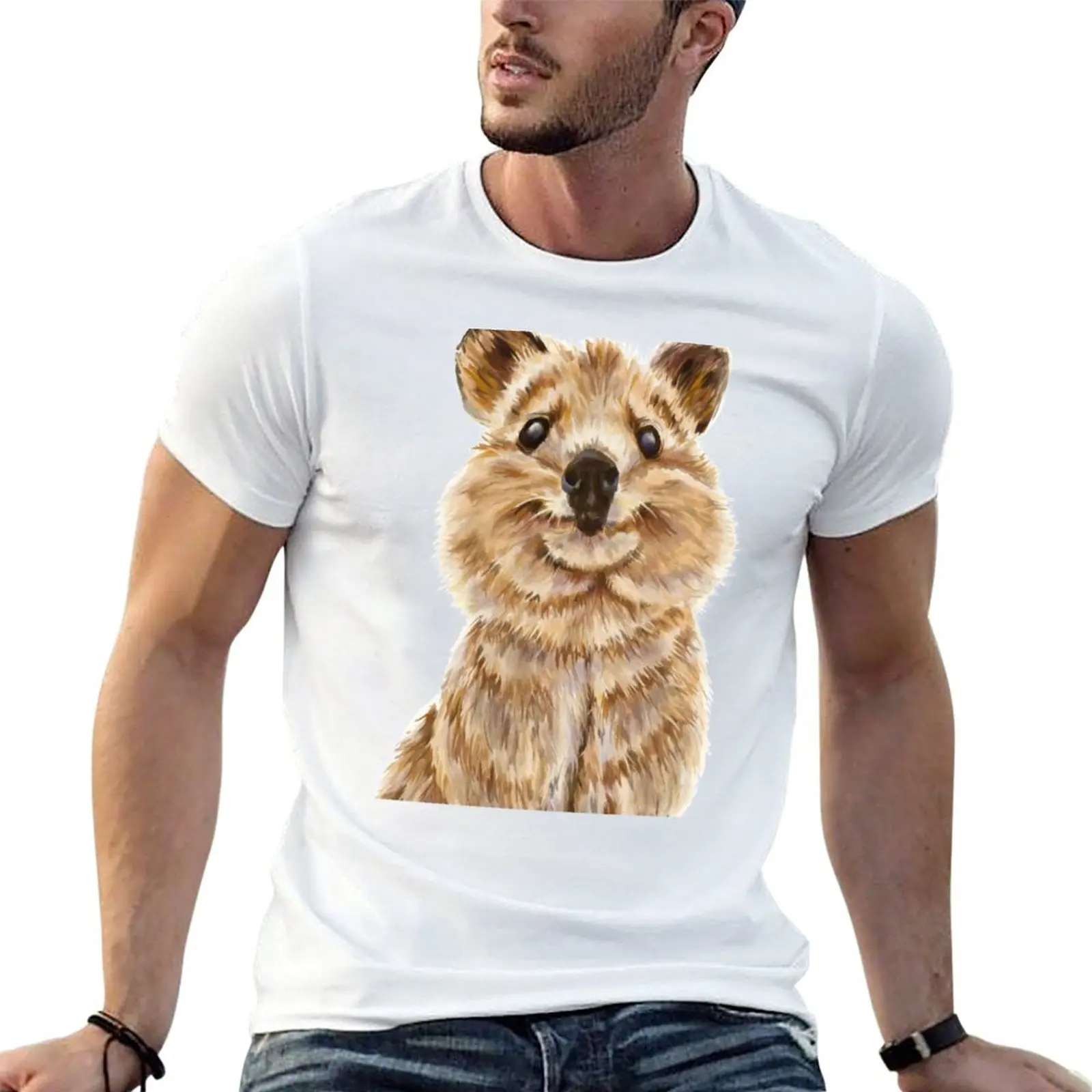 

Quokka, the happiest wildlife on Earth T-Shirt t shirts for man slim fit man t shirt cotton high quality T-Shirt