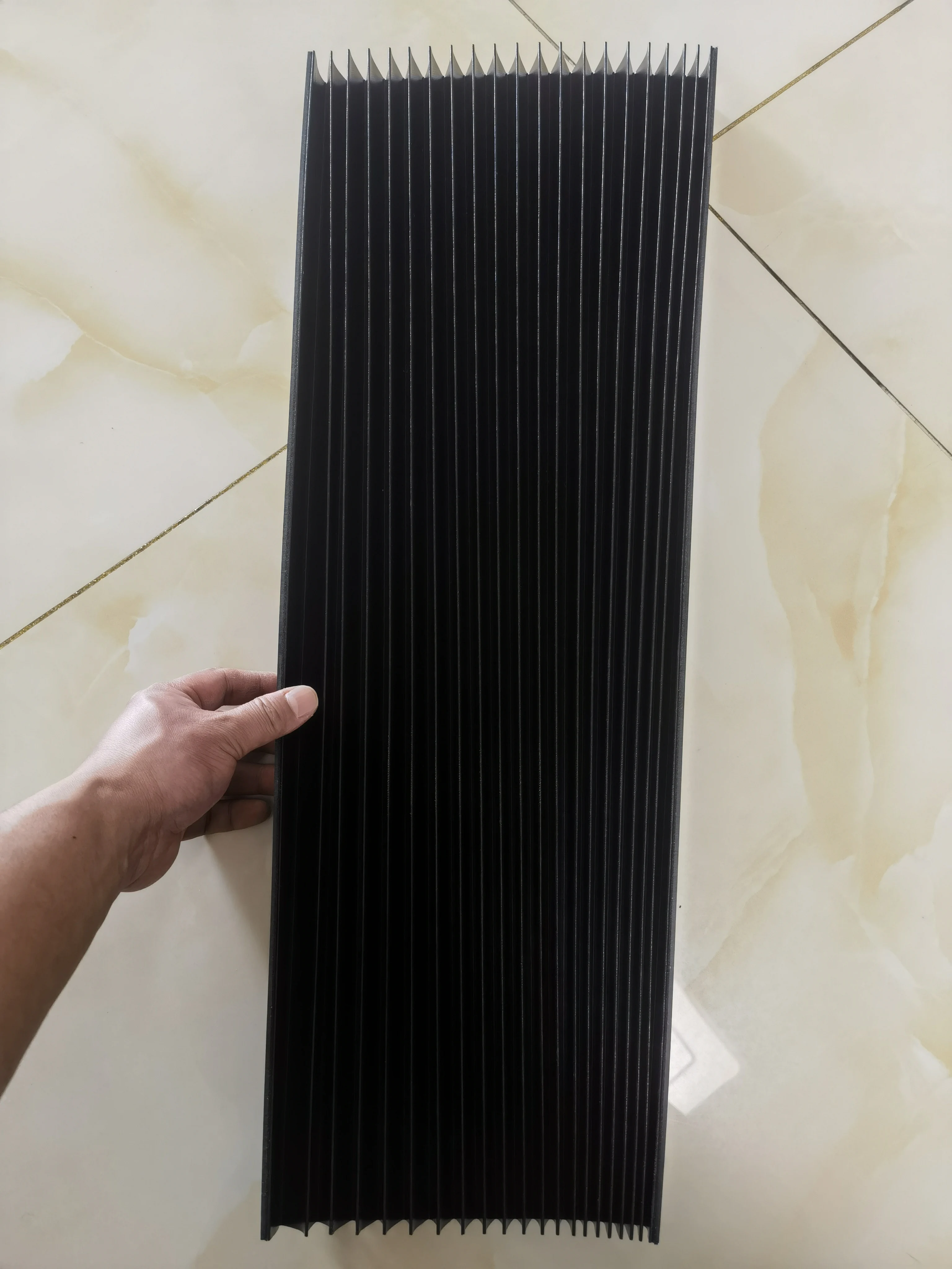 U-shape bellow accordion cnc machine dust cover bellows,490mm x 240mm x Lmax 400mm