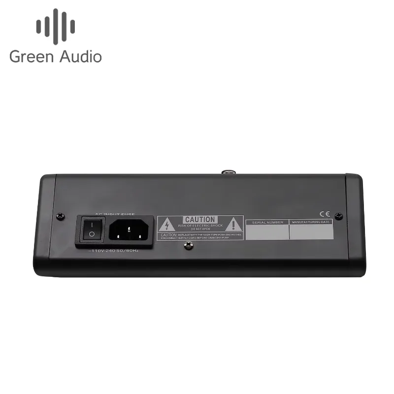 GAX-TDS6 Professional 6-Channel Audio Mixer with Blueteeth MP3 Player 99 DSP Effects USB Recording and 7 Band EQ