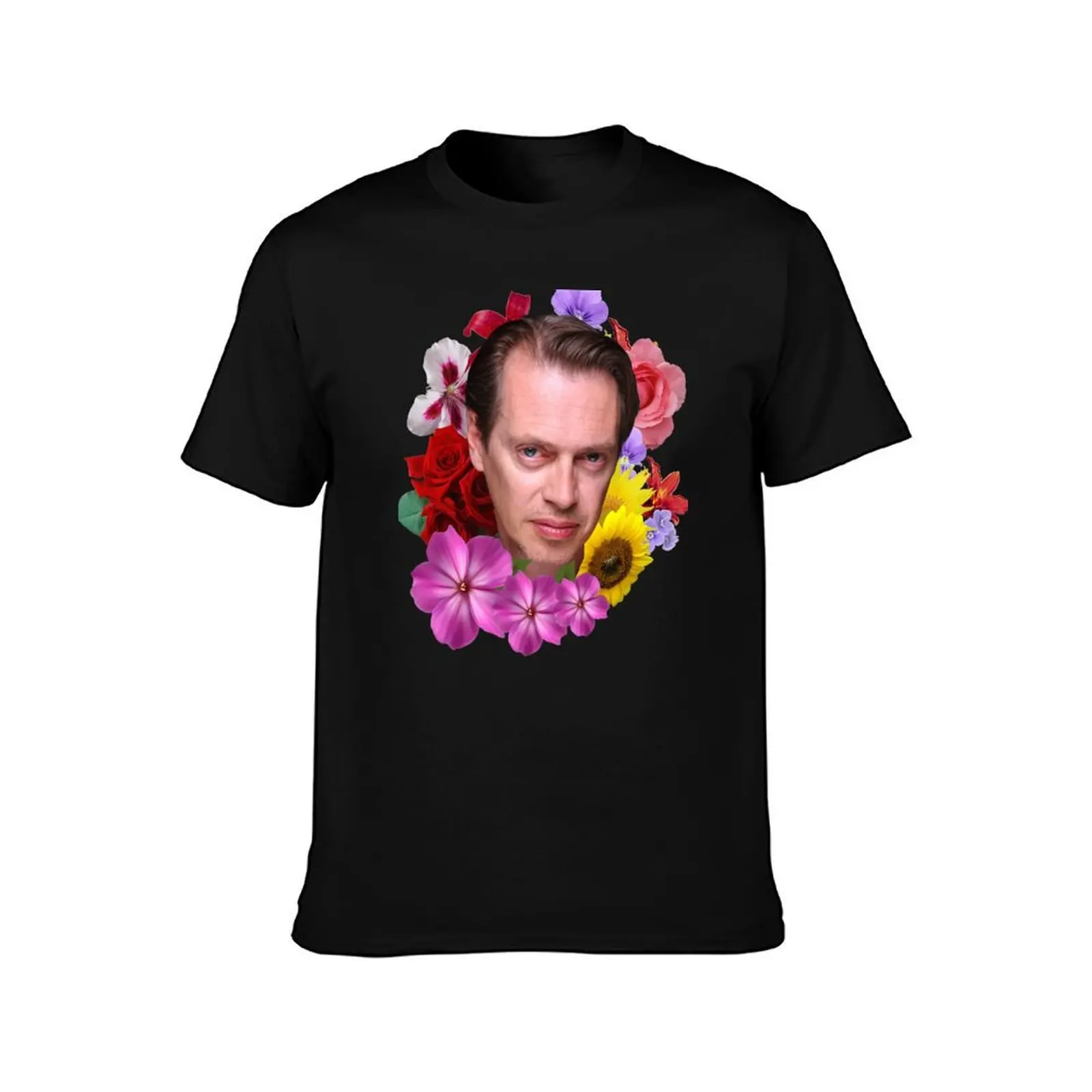 Steve Buscemi - Floral T-Shirt Thanksgiving Casual Tee T-Shirt