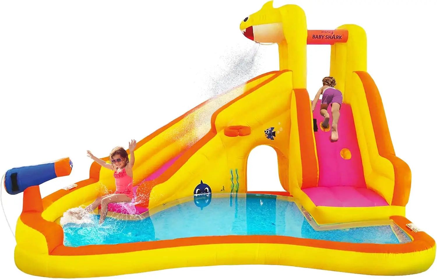 Kids' Inflatable Water Slide with Pool, Sprayer & Blower for Outdoor Fun