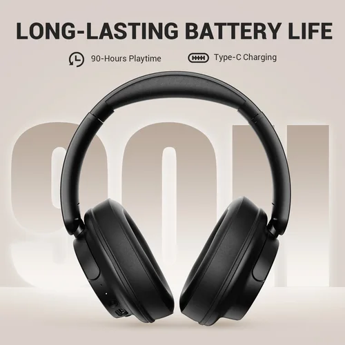 Imagen 2 del producto Oneodio EKSA V16 auriculares inalámbricos Bluetooth 5,3 auriculares sobre la oreja con micrófono modo Bass/Pop auriculares con cable HiFi de alta resolución aplicación 90H