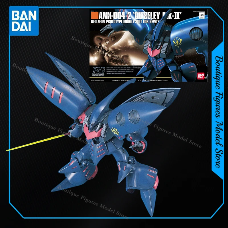 

Оригинальная сборная модель Bandai GUNDAM HG 011 AMX-004-2 QUBELEY MK 2, коллекционная фигурка из аниме, подарок для детей, игрушки, хобби