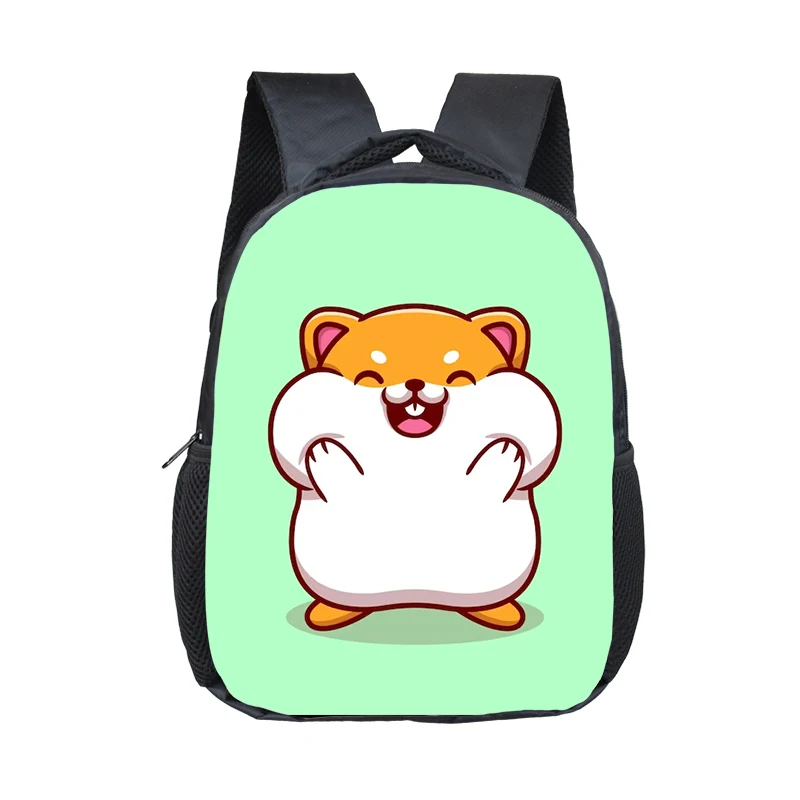 Tas punggung anak-anak, tas punggung ringan motif hewan lucu kartun Hamster untuk remaja laki-laki dan perempuan