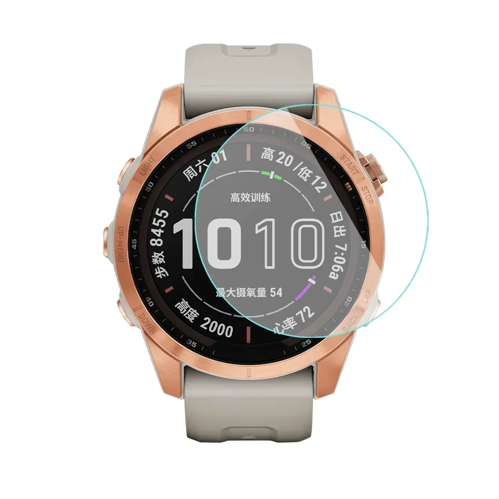 กระจกนิรภัยป้องกันหน้าจอสําหรับ Garmin Fenix 7 6S 6x Forerunner 235 935 945 955 255 Vivoactive3 Smartwatch ป้องกันภาพยนตร์