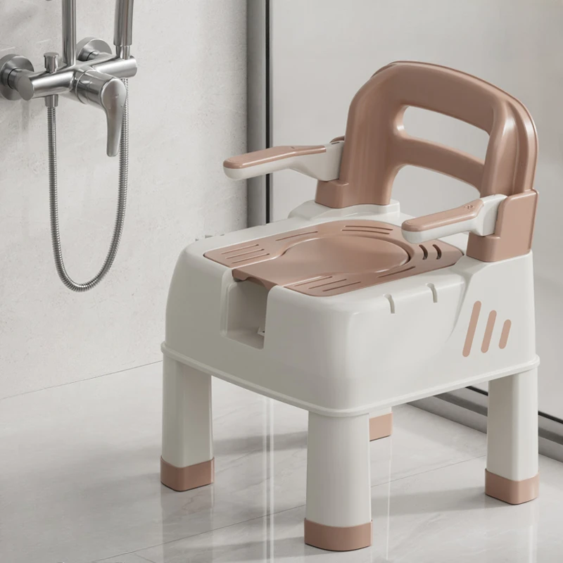 Anti Fall Waterproof Shower Stool Plastic Design Pregnant Women Elderly Chair Bathroom Items Banco Para Ducha Home Furniture