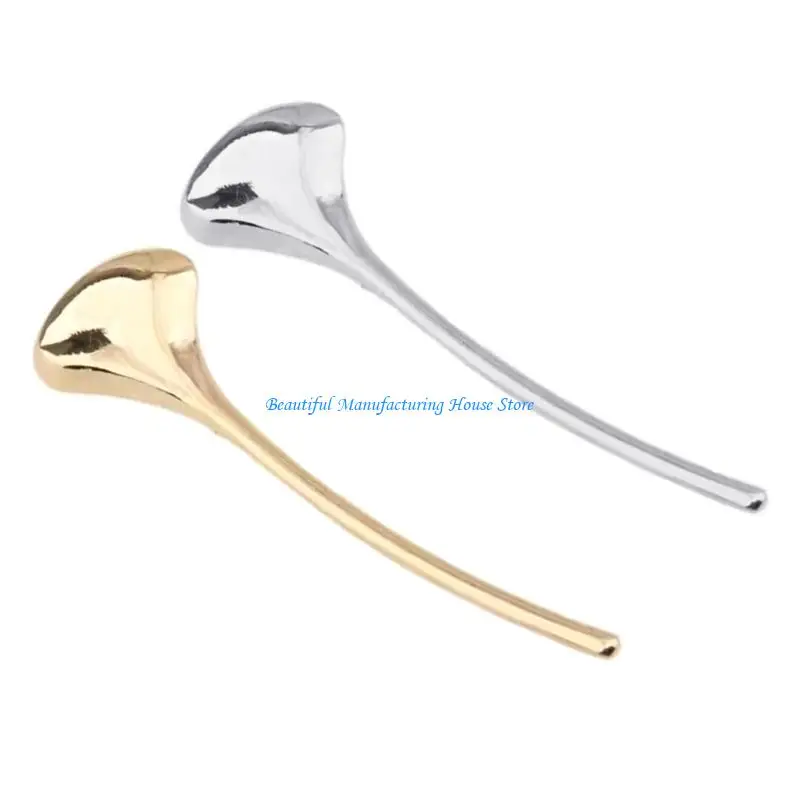 E56A Spille premium in metallo a due foglie per abiti formali. Confezione regalo bicolore inclusa