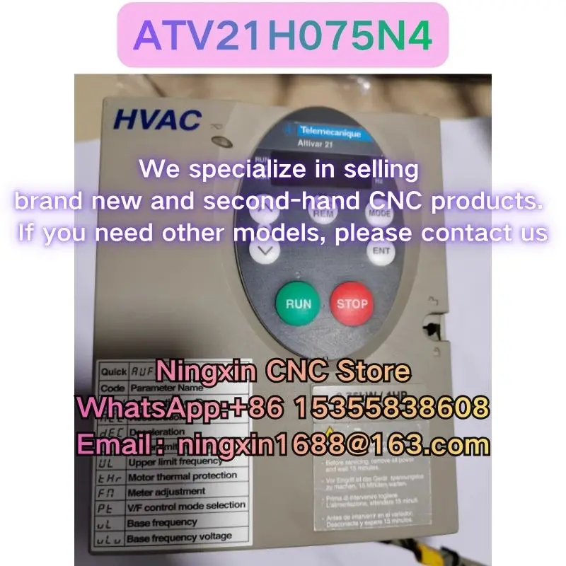 Second-hand ATV21H075N4 inverter Functional test OK Fast delivery