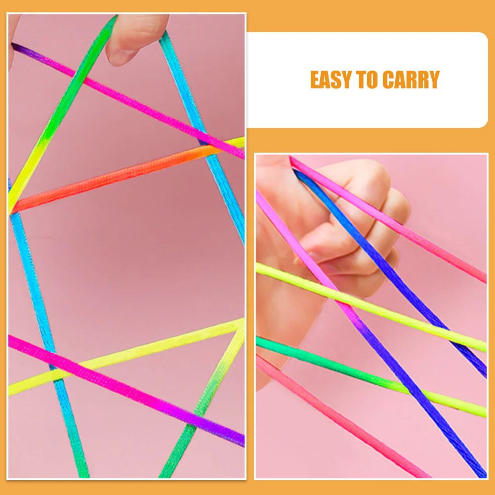 เกมเชือกนิ้วแบบวินเทจ 2 ชิ้น สำหรับเด็ก ฝึกการประสานมือและตา เสริมสร้างความคิดสร้างสรรค์ เล่นสนุกกลางแจ้ง อุปกรณ์จัดงานปาร์ตี้ เกมเชือกนิ้วแบบโบราณ