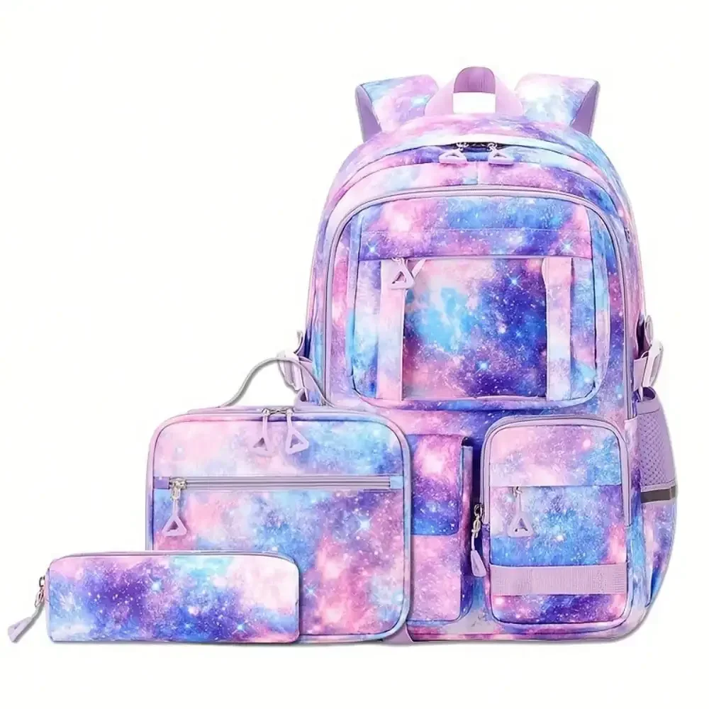 Back To School Heavy R Backpack, Multi-Pocket See-Through Transparent Student Bookbag, Stadium Approved Aesthetic School Backpack