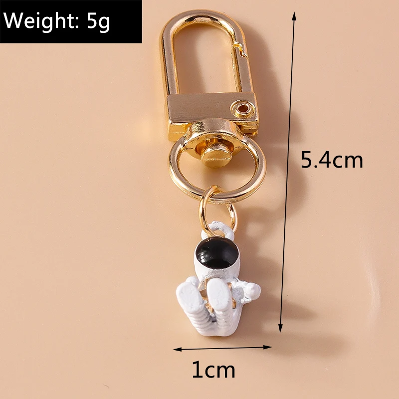 Aihua Niedlicher Astronaut Schlüsselanhänger für Frauen Beste Freunde Paar Passende Handtaschen-Deko Schlüsselringe Schmuck Geschenke – Detail 2