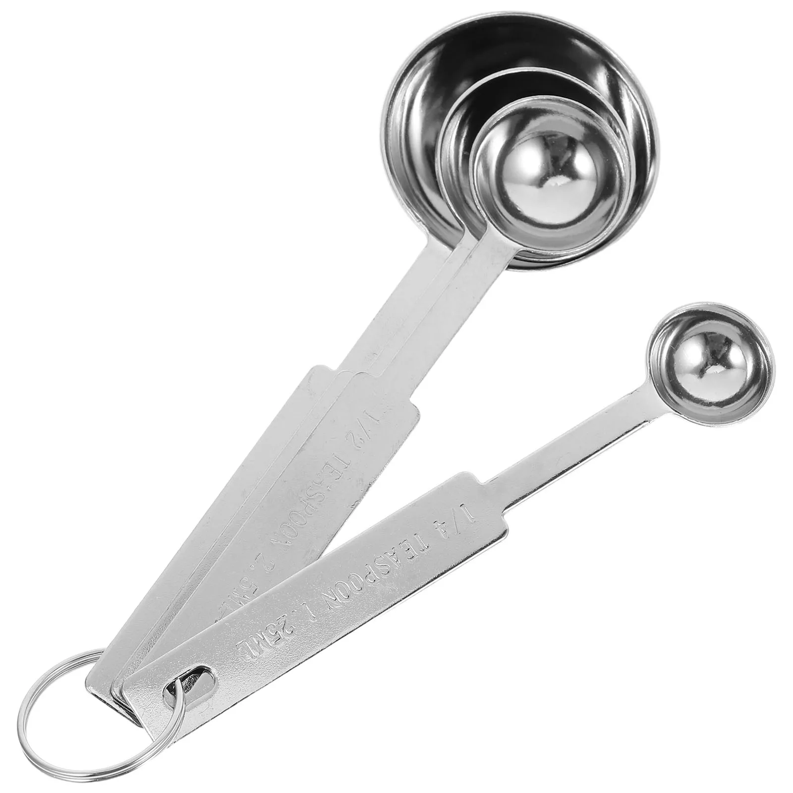 

4Pcs Stainless Steel Measuring Spoons Set Kitchen Essentials Baking Cooking Accurate Metal Spoons Cooking Gadgets