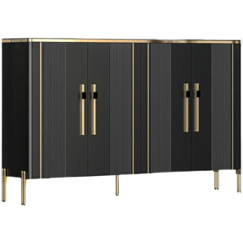 # Italian light luxury rock slab shoe cabinet, modern simple household door porch cabinet, large capacity balcony foyer locke