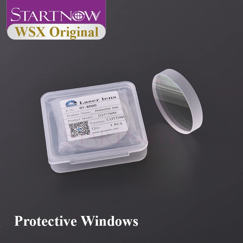 Startnow-lente de protección láser Original para Windows, lente de protección láser de 20x2mm 4KW 1064nm 30x5 para cabezal de corte de fibra WSX