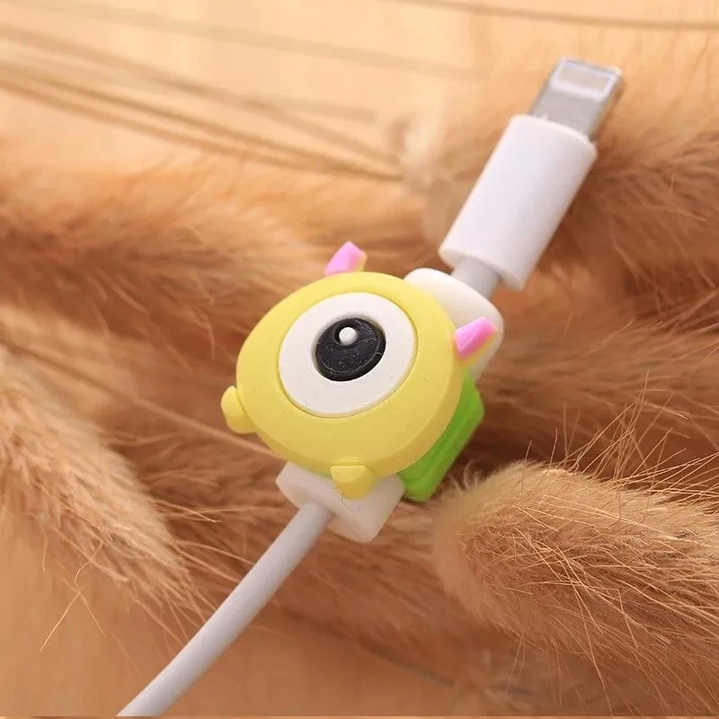 100 sztuk Disney Cartoon telefon ochraniacz kabla USB dla iphone kabel chompers przewód zwierząt ugryzienie ładowarka uchwyt organizator ochrona