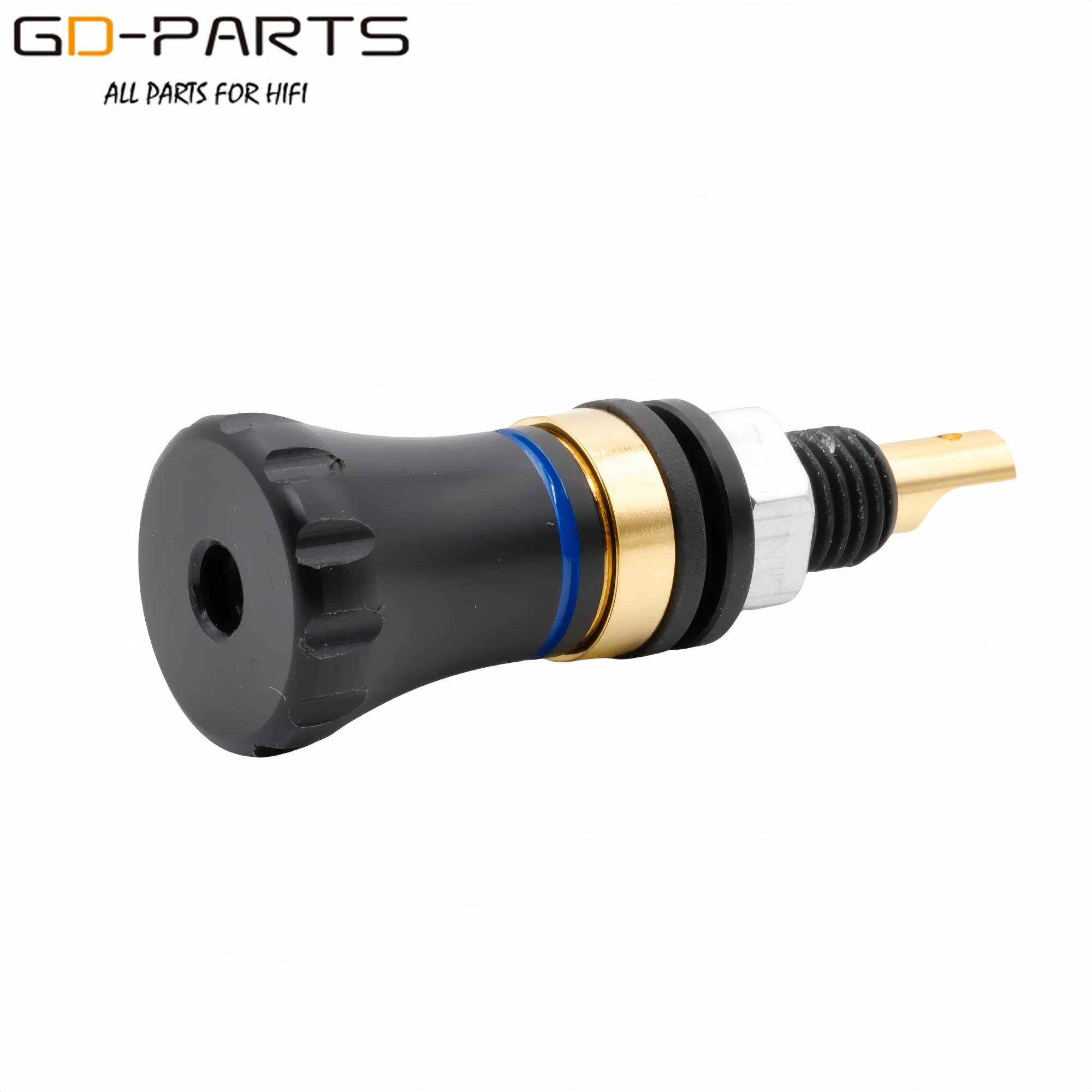 EIZZ 24K Rame Placcato Oro Altoparlante AMP Binding Post Terminale Femmina Banana Martinetti Connettore Vite di Blocco Hifi Audio FAI DA TE