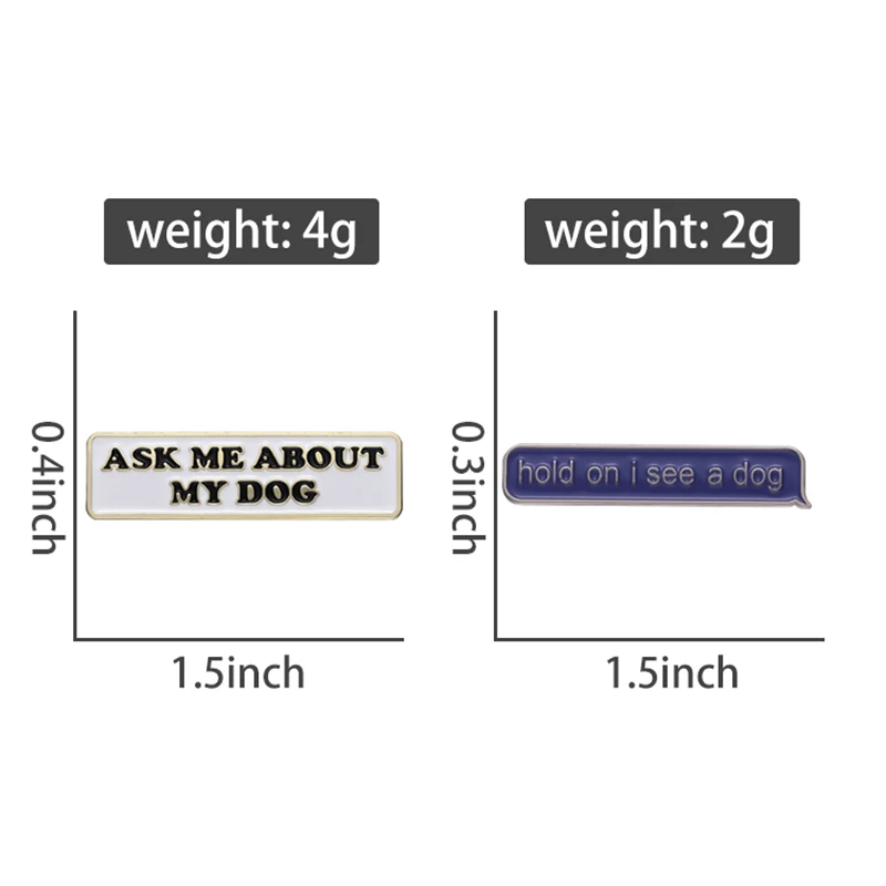 Спросите меня о моей собаке эмалевые булавки под заказ Держите один я вижу блестящие значки на лацкане забавные ювелирные изделия подарок для детей друзей
