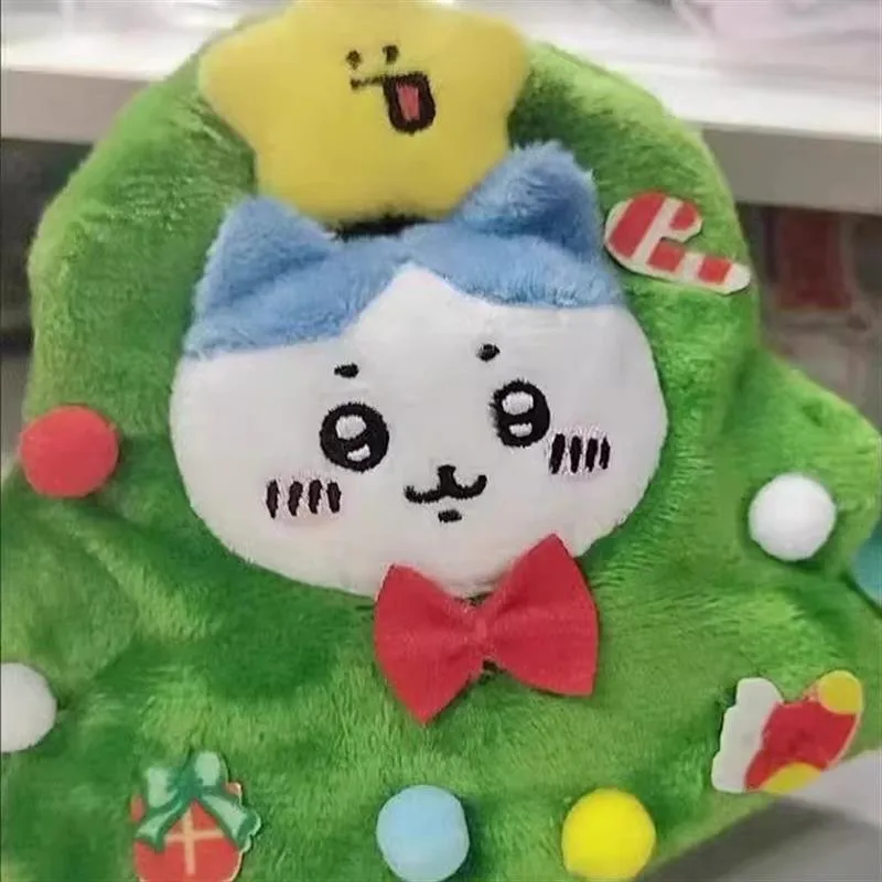 MINISO Chiikawa Usagi Plüschtasche zum Aufhängen, Dekorationen, kleine Füße, Weihnachtsbaum, Stirnband, Puppenkleidung, niedlicher Cartoon-Schlüsselanhänger
