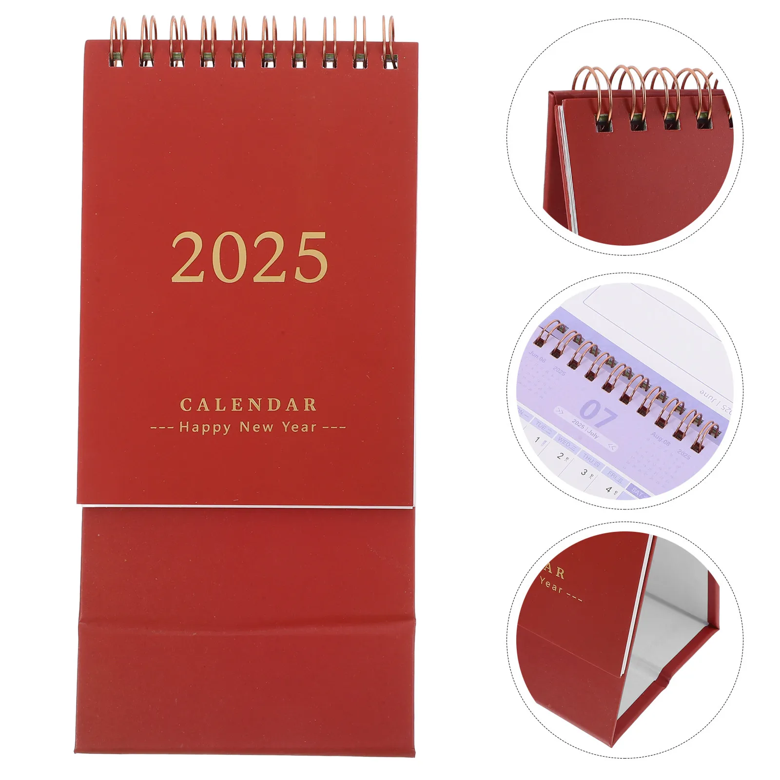 

Настольный мини-календарь 2024-2025: Простой и свежий дизайн, перелистывающиеся страницы, металлическая кольцевая переплетка, для офиса, школы, дома, вертикальное размещение