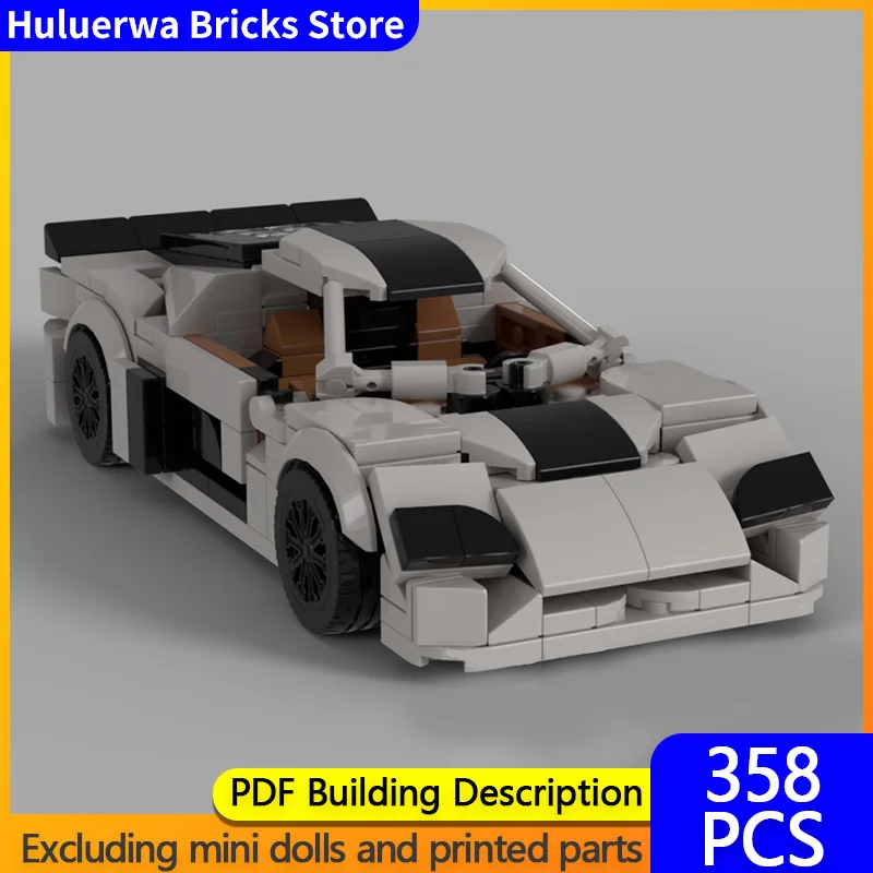 

Модель скоростного гоночного автомобиля MOC, строительные кирпичи, Ultimate Aero TT Hypercar, модульная технология, детские праздничные подарки, сборный игрушечный костюм