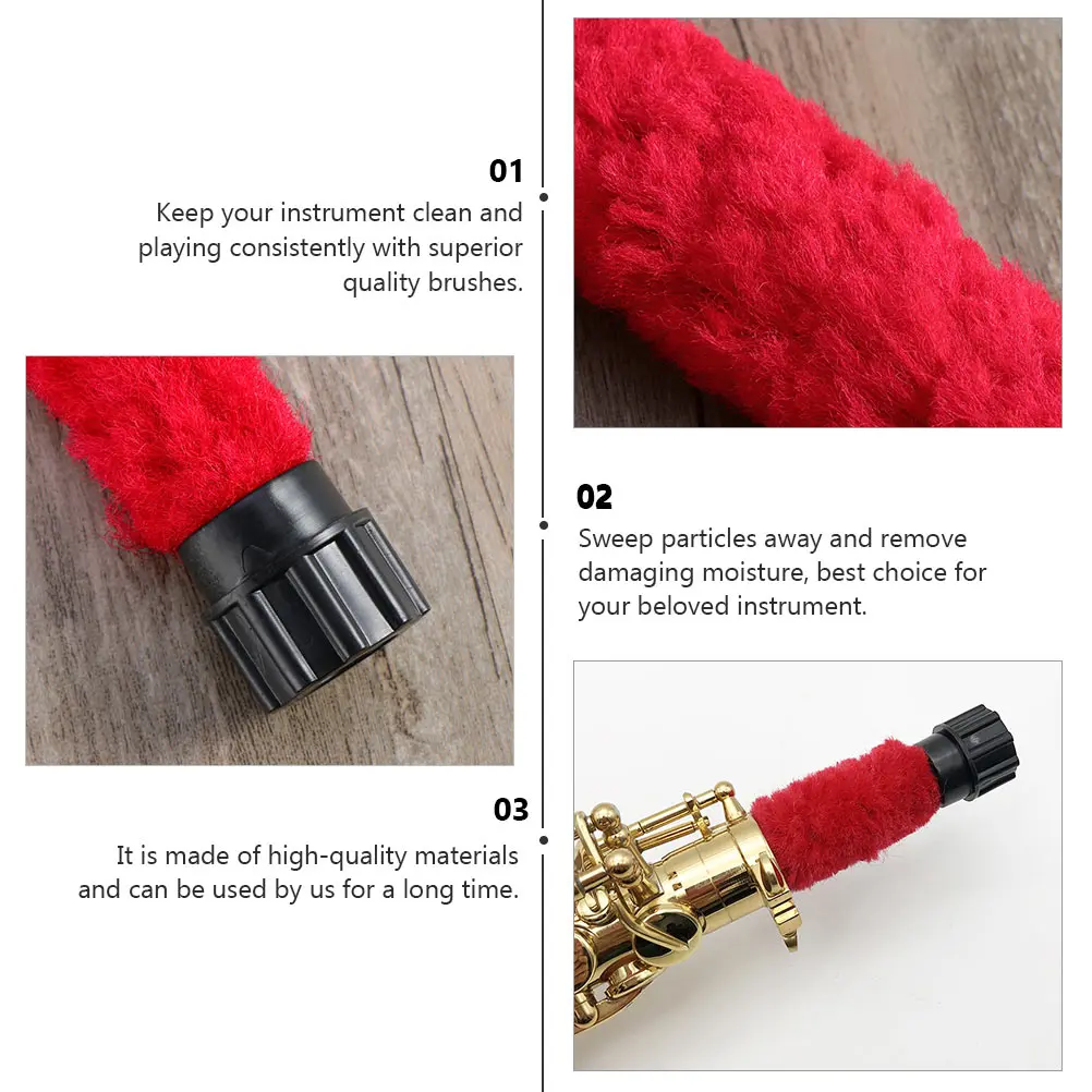 

Sax Cleaning Brush Saxophone Accessories Supplies Parts Accessory Fagote for Alto Professional Musical Universal Tools Tenor