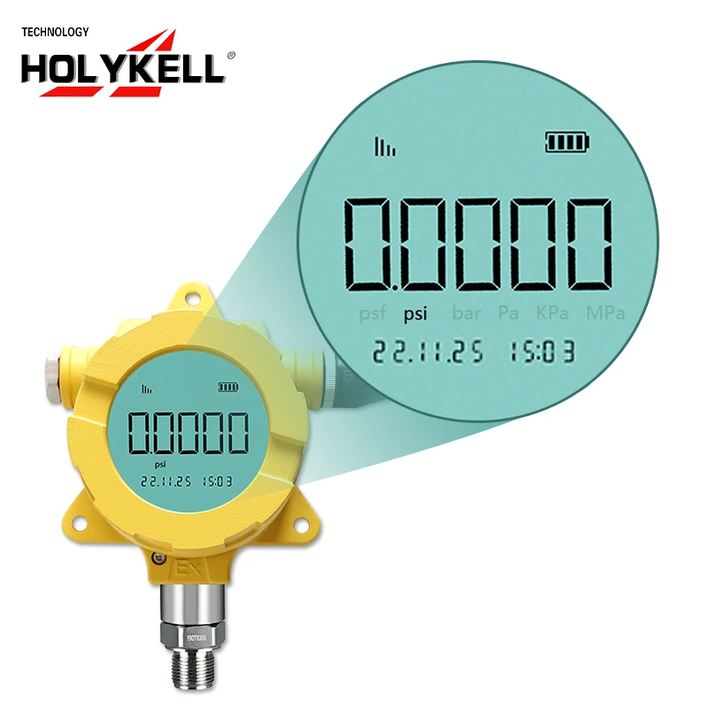 Holykell 4G LORA battery powered wireless pressure transmitter for irrigation system