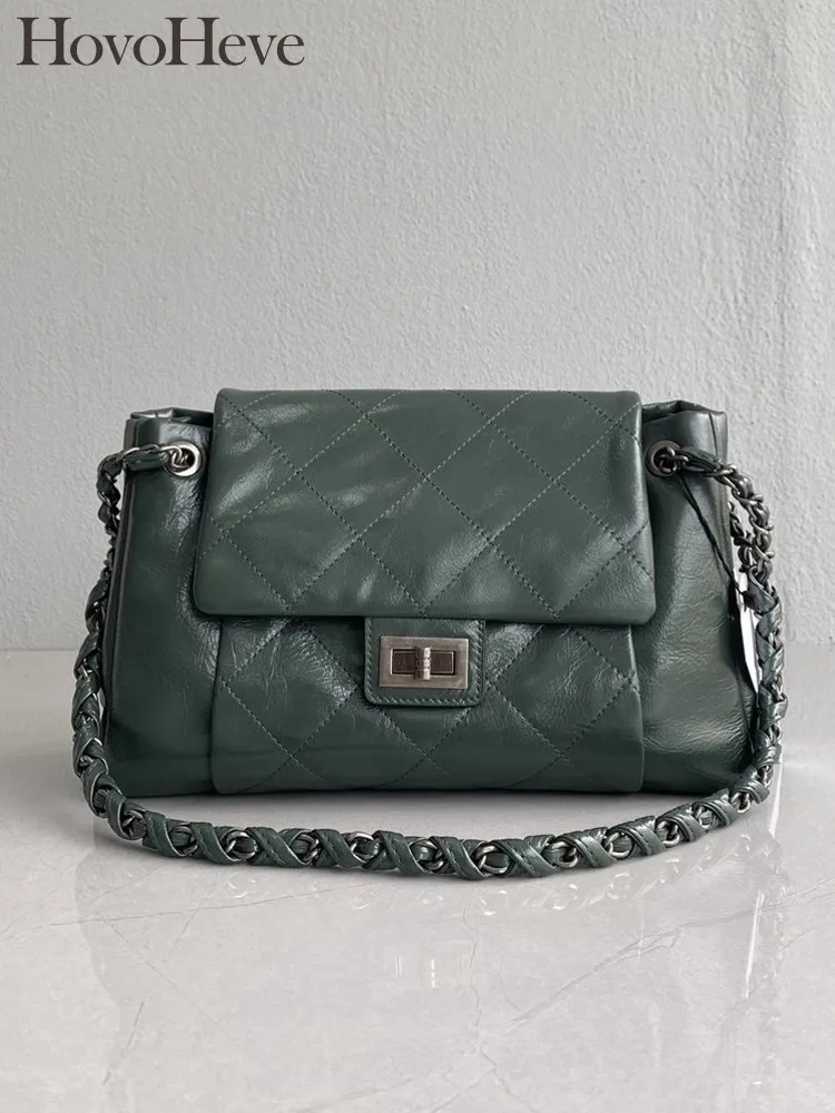 borse-a-tracolla-classiche-da-donna-da-ufficio-in-vera-pelle-di-vacchetta-con-cera-d'olio-da-donna-vintage-catene-hasp-flap-bag-borse-a-tracolla-con-cinturino-in-tessuto